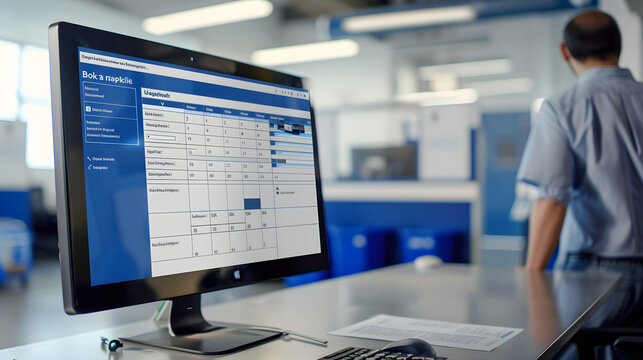 Interface for Booking an Online Appointment at the New Jersey Department of Motor Vehicles (DMV)