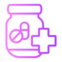 Pharmacy gradient icon
