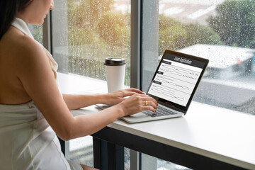 Online loan application form for modish digital information collection on the internet network