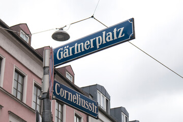 Fototapeta premium Gartnerplatz in Munich, Bavaria, Germany