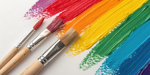 Obraz premium Expressive brushstrokes with vibrant colours, colourful swirls, intricate details, dynamic colour palette