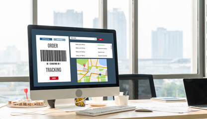 Delivery tracking system for e-commerce and modish online business to timely goods transportation and delivery