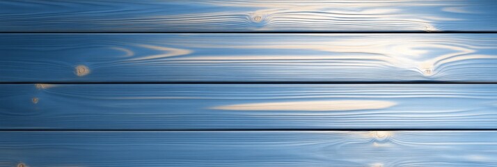 Fototapeta premium Vibrant Blue Planks Rustic Wooden Texture - Rustic, serene, textured, blue, wooden background. Evokes calmness, nature, and craftsmanship. Ideal for design projects.