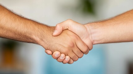 Fototapeta premium Two hands shaking hands