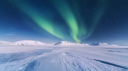 icy radiant aglow landscapes