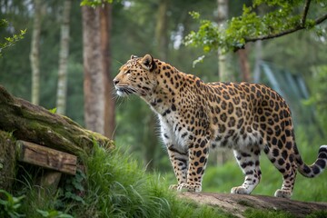 Obraz premium leopard in the tree