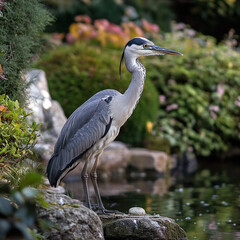 Fototapeta premium great blue heron of the sea