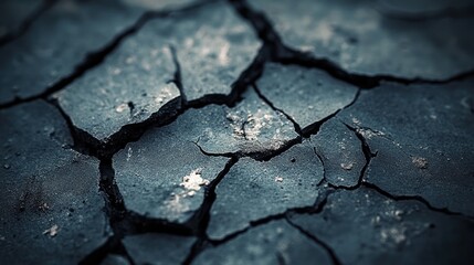 Obraz premium Dry cracked earth texture, drought background, arid landscape