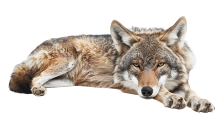 Wolf isolated on white background