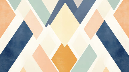 Fototapeta premium Playful Geometric Triangle Pattern with Bright and Stylish Abstract Colorful Design 