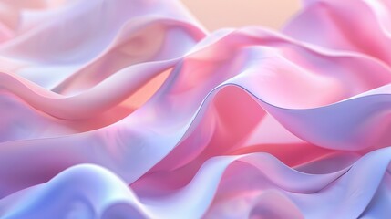 Obraz premium Abstract Pink and Blue Draped Fabric Background