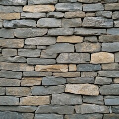 Obraz premium Wall made of stone with a gray and brown color
