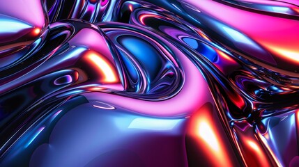 Abstract Liquid Metal Background