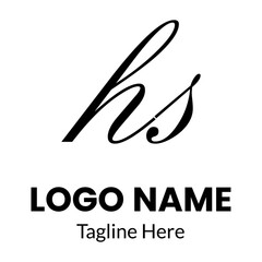 Initial handwriting or handwritten logo for identity. Logo with signature and hand drawn style.Handwriting logo vector templates. Hand drawn Calligraphy lettering Vector.