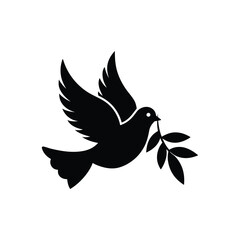 Bird silhouette vector illustration icon