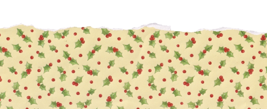Festive Holly Berry Pattern on Yellow isolated from background - Powered by Adobe
