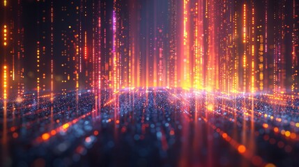 Vibrant forex charts and stock market trends featuring dynamic lines and data visualization