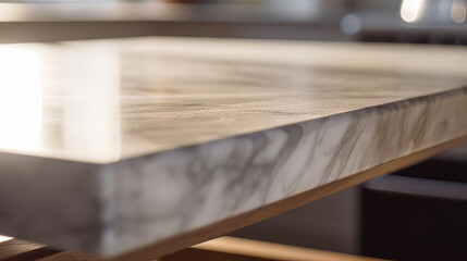 A detailed close-up shot of a sleek modern kitchen tap with water flowing into a matte black sink