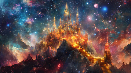 celestial glowing observatory