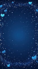 Valentine's Day Instagram Stories Template with Hearts. Romantic design perfect for expressing your love to that special someone or creating engaging brand content.