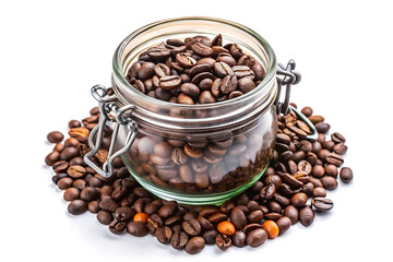 Fototapeta premium coffee beans in a cup