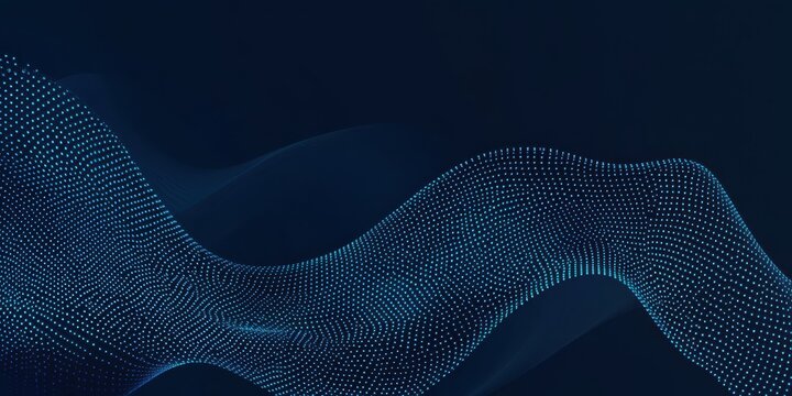 Blue background with light halftone dots and stripes in the style of modern technology digital backdrop or banner, combining elegance with simplicity Generative AI