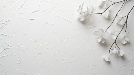 White flowers on textured background