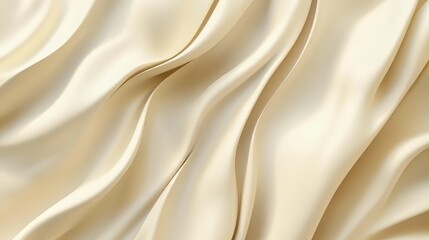 Obraz premium Creamy fabric, soft drapes, elegant folds
