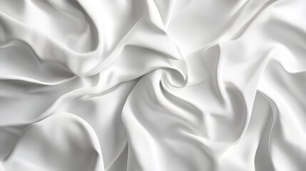 Obraz premium Draped white fabric, elegant folds