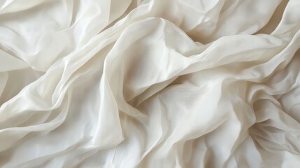 Fototapeta premium Cream-colored fabric, soft folds