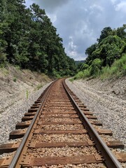 railroad in the mountains