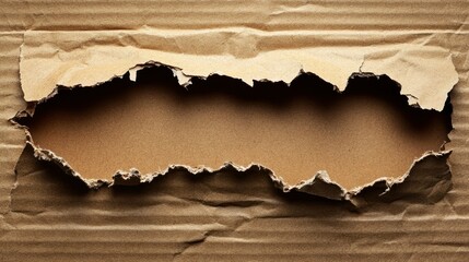 Torn Cardboard Hole Background Texture (1)