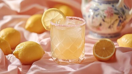 Fototapeta premium limoncello beverage italian cocktail
