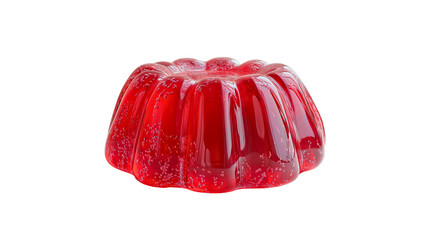 red jelly isolated on a transparent background