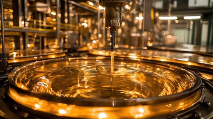 Dynamic environment of quality oil production close-up photography of manufacturing excellence