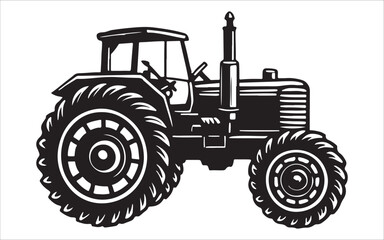 tractor isolated on white background