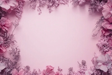 Delicate Flower Border Background