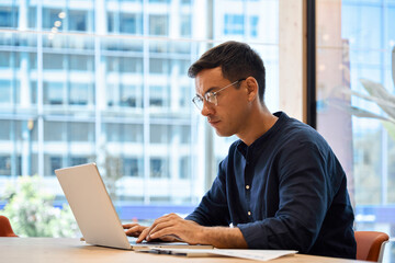 Busy young professional business man executive, male corporate employee, Hispanic businessman...