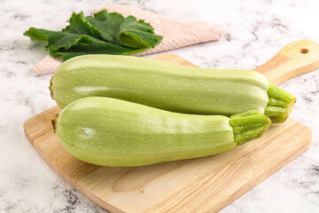 Raw frsh ripe zucchini vegetable