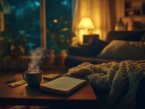 Cozy Evening Retreat: Warmth and Inspiration