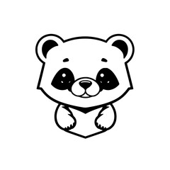 Fototapeta premium Adorable Baby Panda Cartoon Character Illustration - Cute Animal Design