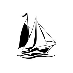 Elegant Sailboat on the Ocean: A Symbol of Freedom and Adventure