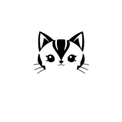 Adorable Kawaii Cat: Cute Kitten Illustration - Pet Animal Graphic Design