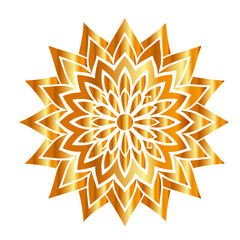 illustration of a Simple gold mandala silhouette vector Art design, Floral mandala Illustration, ornament, flower, design, outline, template, pattern, ethnic. mandala design for invitation card