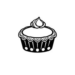 A delectable cupcake, a delightful dessert, sweet and sugary, a perfect treat for any occasion. This image is perfect for bakeries, food blogs, and dessert lovers.