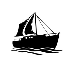 Majestic Sailboat on the Ocean: A Nautical Adventure. Explore the serene beauty of sailing, capturing the essence of summer vacations and cruises. Perfect for travel and adventure lovers.