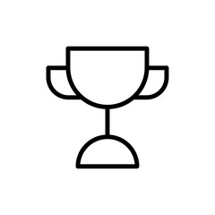 Achievement icon Outline set in black and white color