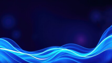 Abstract neon wave background with wavy glass surface, oceanic vibes, radiant colors, transparent beauty