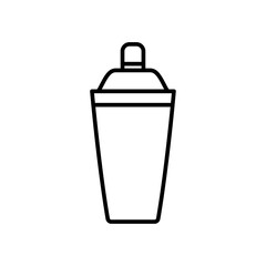 Obraz premium Protein shake icon Outline set in black and white color