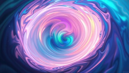 Obraz premium A swirling vortex of iridescent colors morphs into a mesmerizing aurora, as gentle sonic waves transition into a kaleidoscope of light and shadow, sound wave, swirl